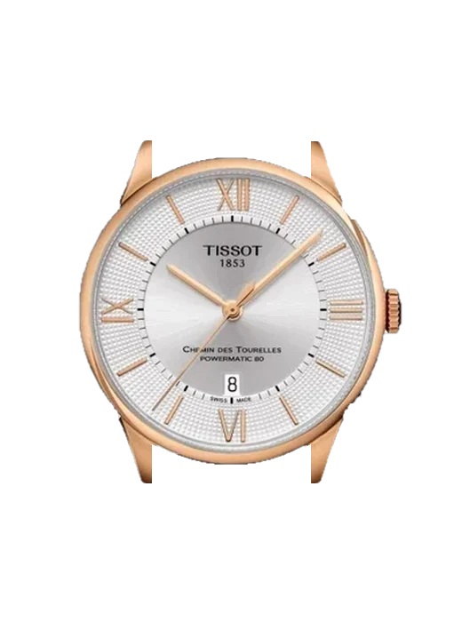 Chemin Des Tourelles T099.407.36.038.00 mit Armband aus italienischem braunem Leder