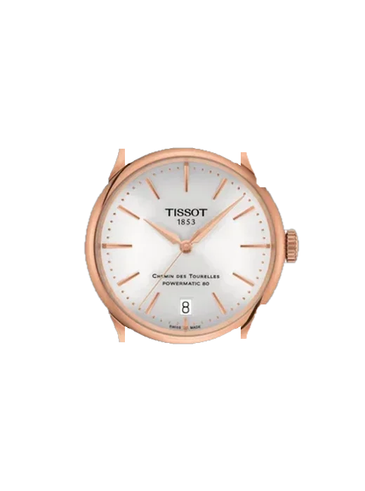 Chemin Des Tourelles T139.207.36.031.00 con Cinturino Vitello Vintage Marrone — Patina Naturale