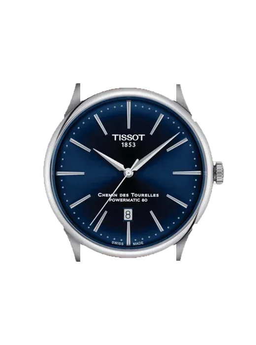 Chemin Des Tourelles T139.407.16.041.00 mit Vintage Kalbslederarmband Braun — Natürliche Patina