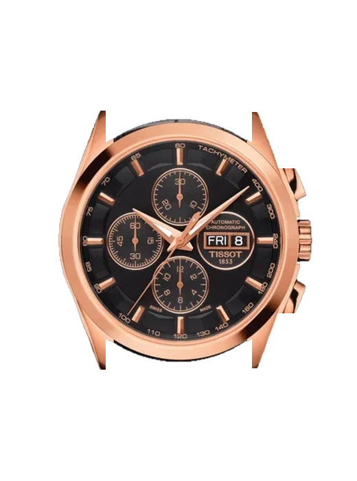 Couturier T035.614.36.051.01 avec Bracelet de montre en cuir de veau vintage marron — Patine naturelle