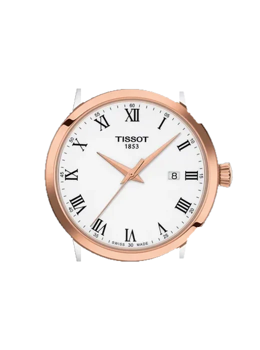 Dream T129.410.22.013.00 avec Bracelet de montre en cuir de veau vintage marron — Patine naturelle
