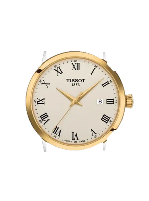 Dream T129.410.26.263.00 avec Bracelet de montre en cuir de veau vintage marron — Patine naturelle