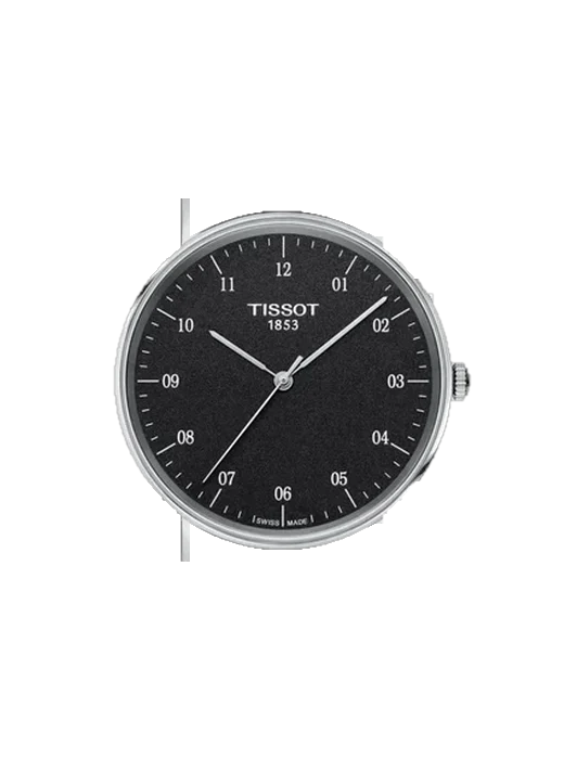 Everytime T109.410.17.077.00 mit Vintage Kalbslederarmband Braun — Natürliche Patina