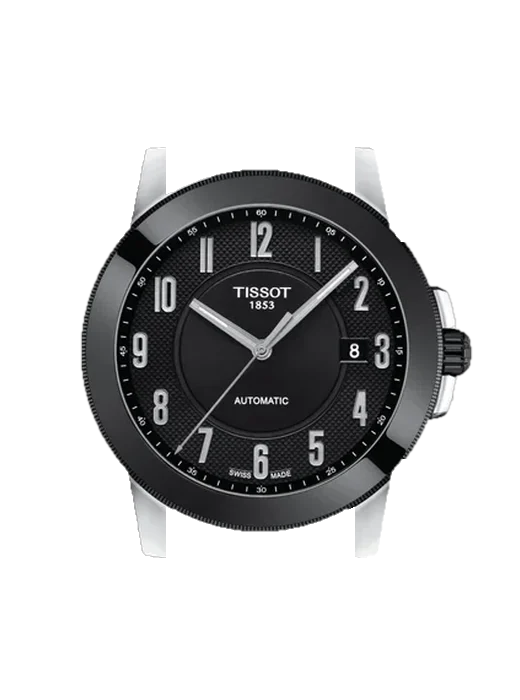 Gentleman T098.407.26.052.00 avec Bracelet Grand Cavalier Cuir Orange