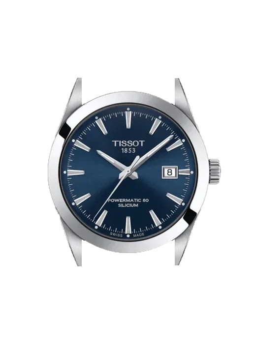 Gentleman T127.407.11.041.00 con Correa Grand Cavalier de cuero naranja