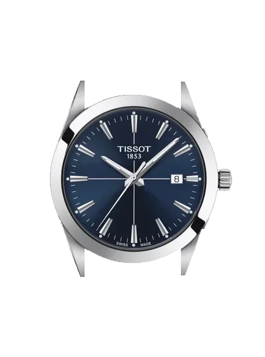 Gentleman T127.410.16.041.01 with Grand Cavalier Leather Strap Orange