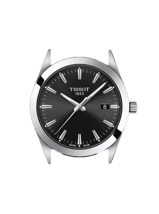 Gentleman T127.410.16.051.00 with Grand Cavalier Leather Strap Orange