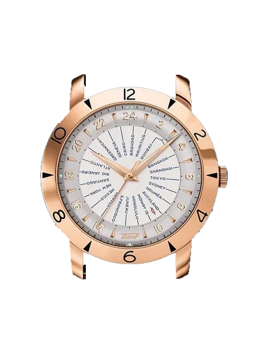 Heritage T915.641.76.037.00 con Correa Grand Cavalier de cuero naranja