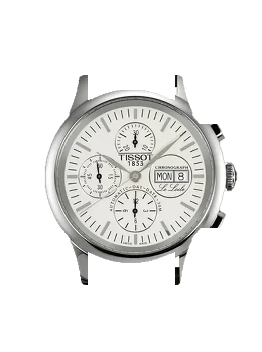 Le Locle T41.1.317.31 avec Bracelet de montre en cuir de veau vintage marron — Patine naturelle