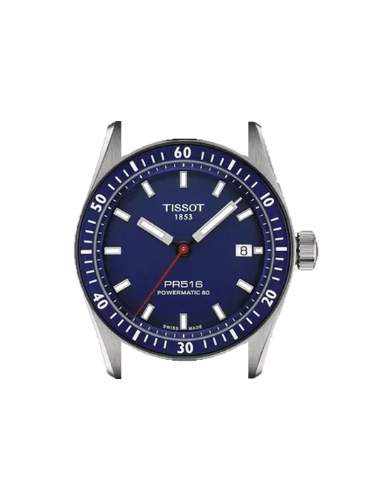 PR516 T149.407.16.041.00 mit Armband aus italienischem braunem Leder