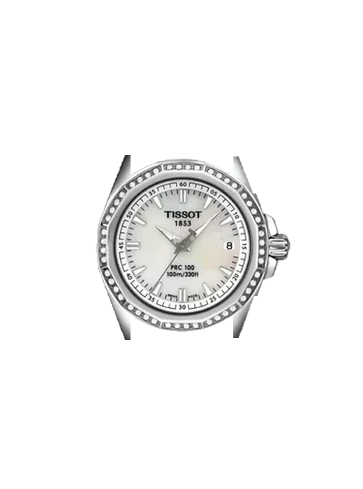 PRC 100 T22.1.181.21 mit Rotes Saffiano-Armband mit ecrufarbenen Nähten
