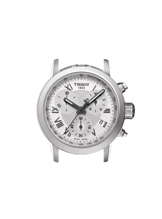 PRC 200 T055.217.11.033.00 avec Bracelet Saffiano Rouge Surpiqûres Écru