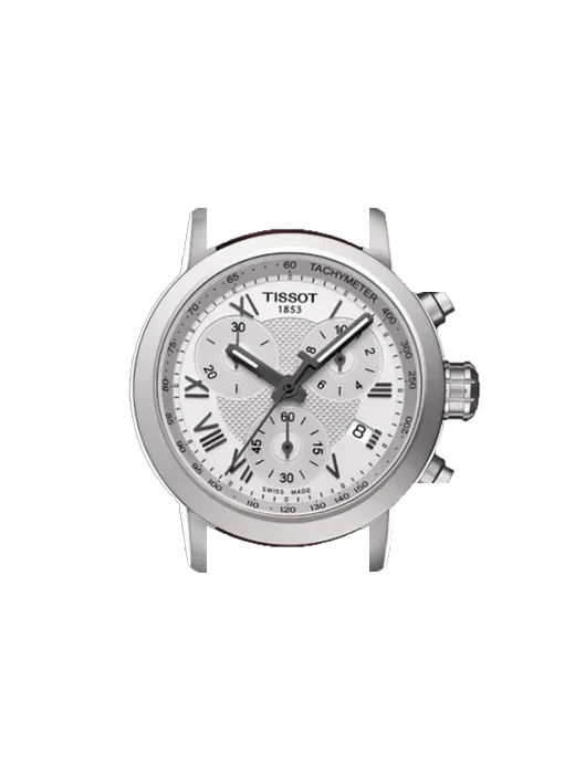 PRC 200 T055.217.16.033.01 avec Bracelet Saffiano Rouge Surpiqûres Écru