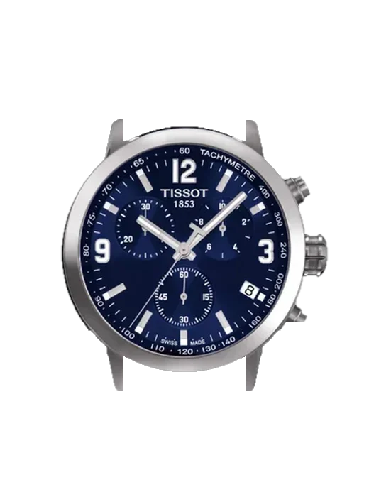 PRC 200 T055.417.16.047.00 avec Bracelet de montre en cuir de veau vintage marron — Patine naturelle