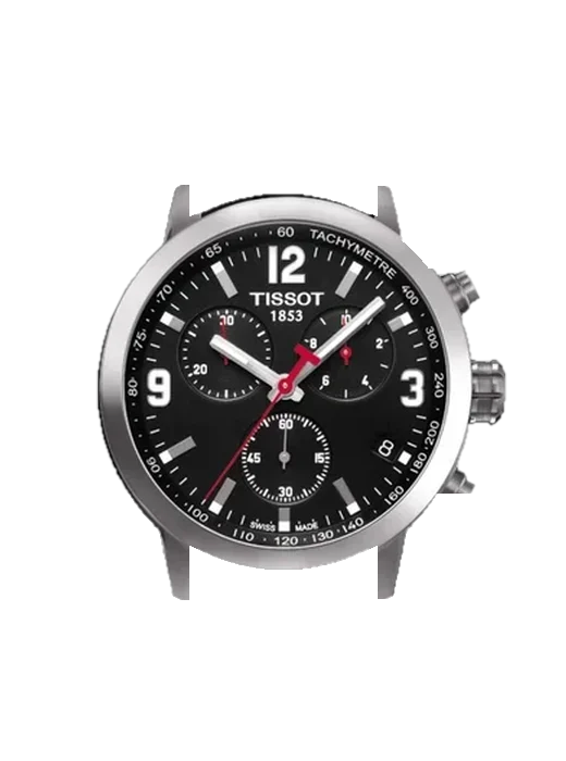 PRC 200 T055.417.17.057.00 avec Bracelet de montre en cuir de veau vintage marron — Patine naturelle