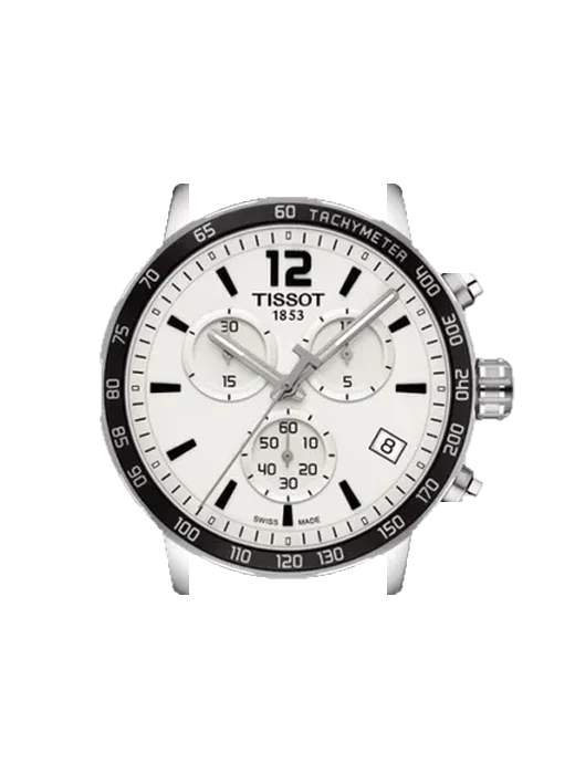 Quickster T095.417.16.037.00 mit Armband aus italienischem braunem Leder