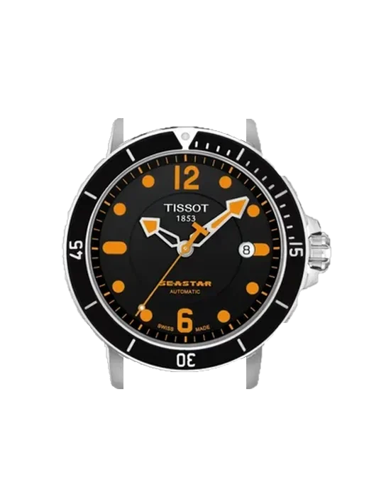 Seastar T066.407.17.057.01 mit Vintage Kalbslederarmband Braun — Natürliche Patina