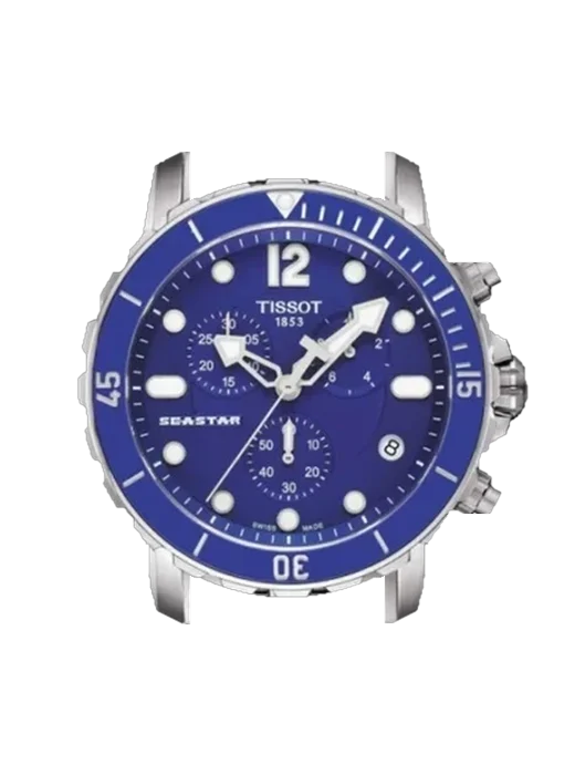 Seastar T066.417.11.047.00 avec Bracelet Grand Cavalier Cuir Orange