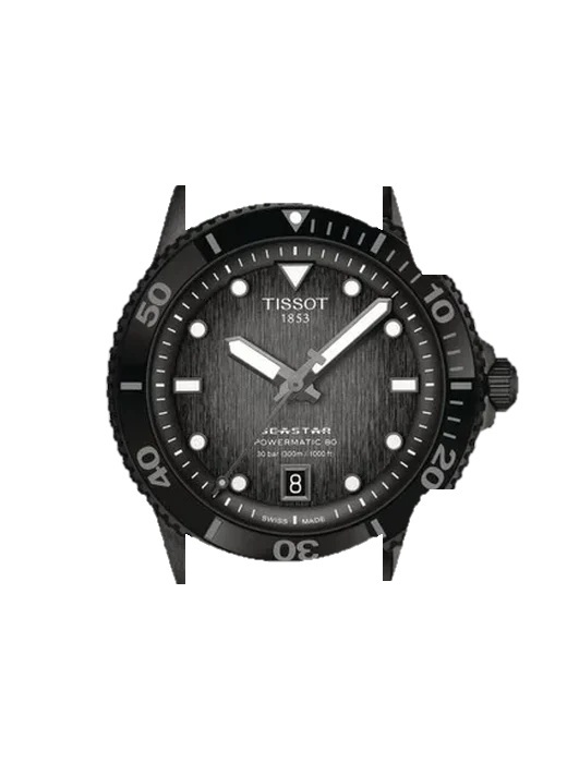 Seastar T120.807.33.051.00 avec Bracelet Grand Cavalier Cuir Orange