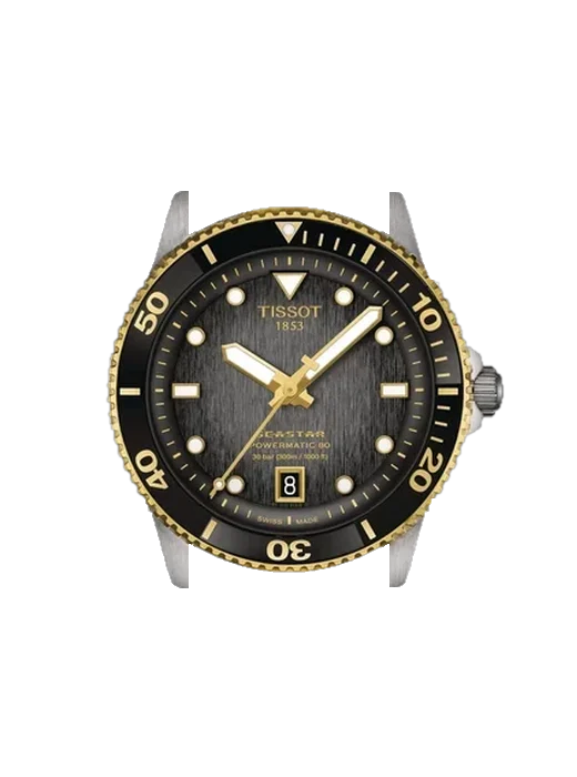 Seastar T120.807.22.051.00 avec Bracelet Grand Cavalier Cuir Orange