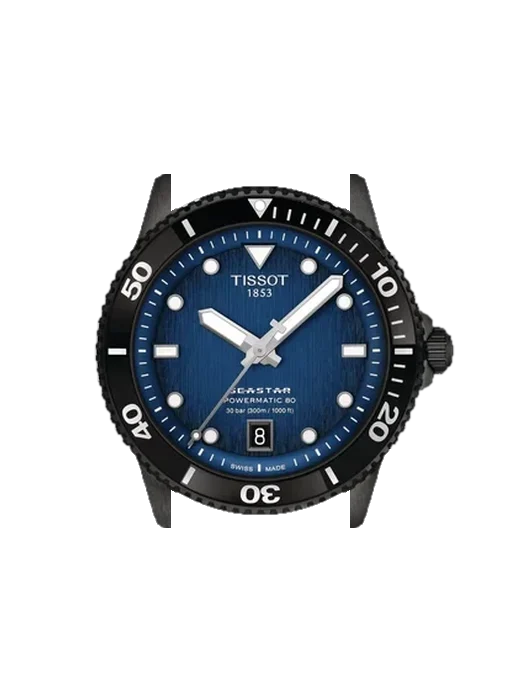 Seastar T120.807.37.041.00 avec Bracelet Grand Cavalier Cuir Orange