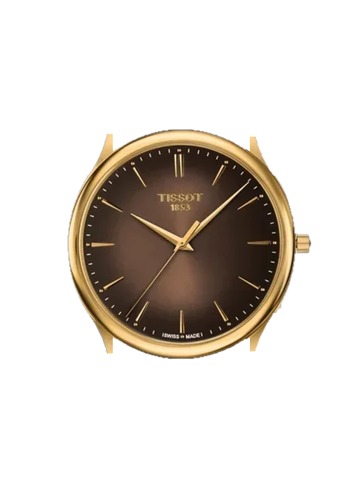 T-Gold T926.410.16.291.00 mit Vintage Kalbslederarmband Braun — Natürliche Patina