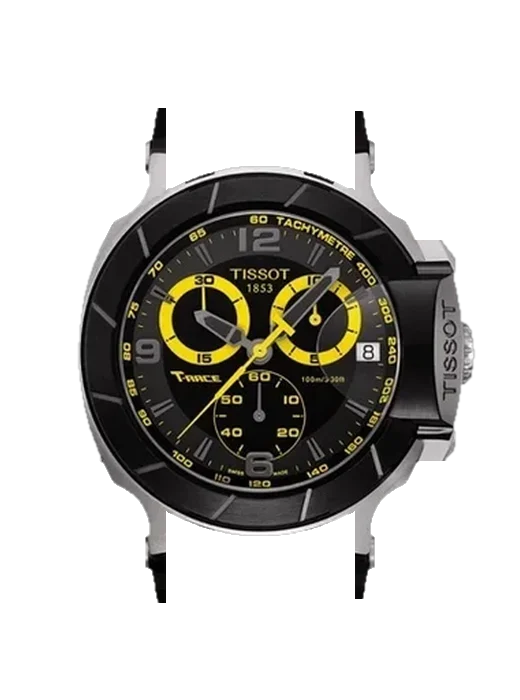 T-Race T048.417.27.057.03 with Grand Cavalier Leather Strap Orange