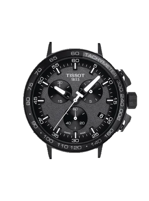 T-Race T111.417.37.441.03 con Correa de piel de becerro vintage marrón — Patina natural