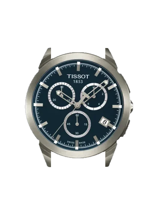 Titanium T069.417.44.041.00 mit Grand Cavalier Cuir Armband Orange