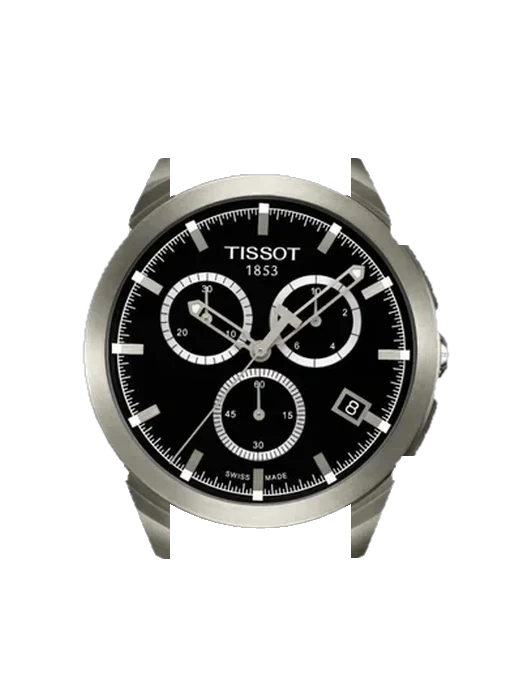 Titanium T069.417.44.051.00 mit Grand Cavalier Cuir Armband Orange