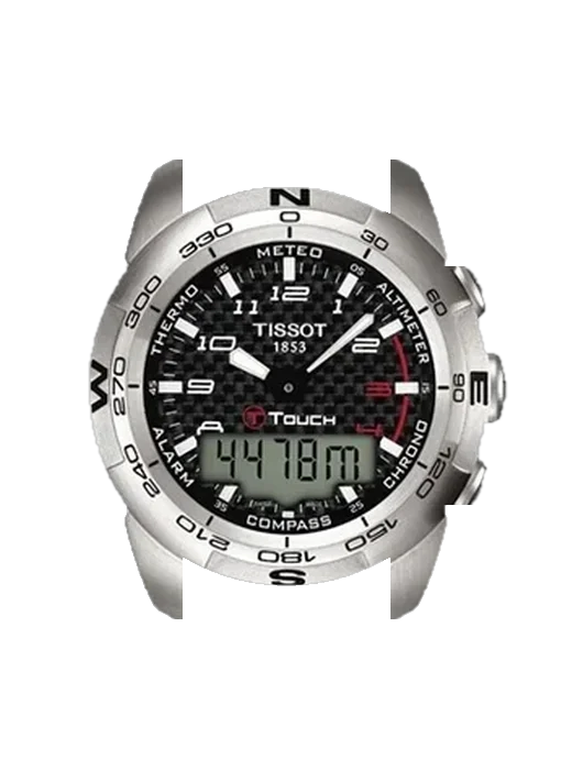 Touch T013.420.17.202.00 with Brown Italian Leather Strap