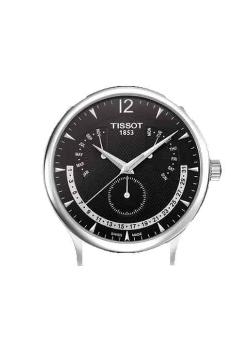 Tradition T063.637.16.057.00 avec Bracelet Grand Cavalier Cuir Orange