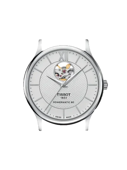 Tradition T063.907.16.038.00 avec Bracelet Grand Cavalier Cuir Orange