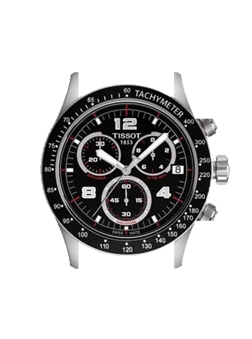 V8 T039.417.16.057.02 mit Armband aus italienischem braunem Leder