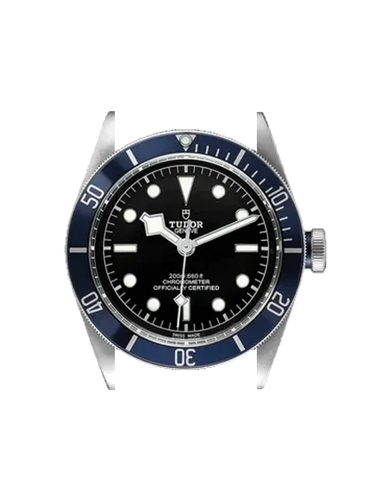 Black Bay 79230B-0006 avec Bracelet de montre en cuir de veau vintage marron — Patine naturelle