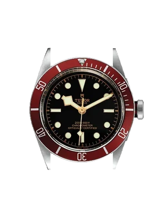 Black Bay 79230R-0001 con Cinturino Vitello Vintage Marrone — Patina Naturale