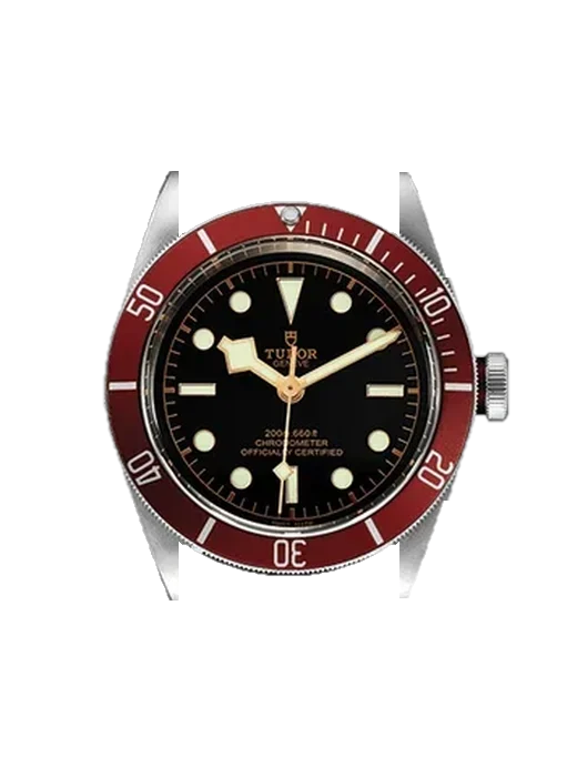 Black Bay 79230R-0002 with Vintage Brown Calfskin Strap — Natural Patina