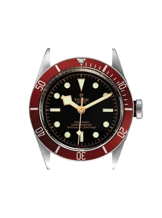 Black Bay 79230R-0003 con Cinturino Vitello Vintage Marrone — Patina Naturale