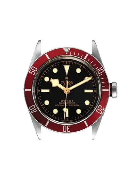 Black Bay 79230R-0012 mit Vintage Kalbslederarmband Braun — Natürliche Patina