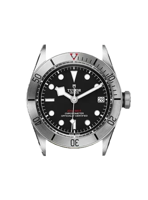 Black Bay 79730-0004 avec Bracelet de montre en cuir de veau vintage marron — Patine naturelle