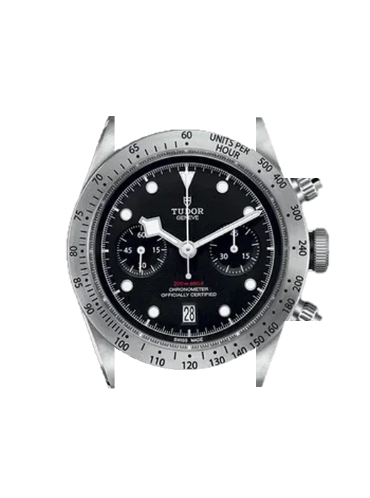Black Bay Chronograph 79350-0003 avec Bracelet en cuir italien marron
