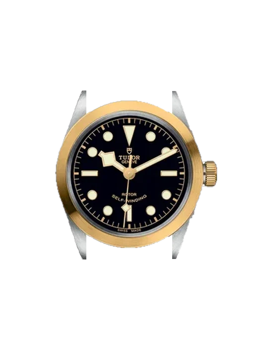 Black Bay One 79503-0001 con Correa de piel de becerro vintage marrón — Patina natural