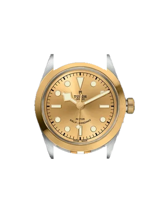 Black Bay One 79503-0002 mit Vintage Kalbslederarmband Braun — Natürliche Patina