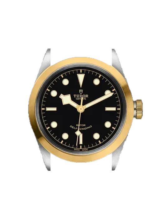 Black Bay One 79543 mit Vintage Kalbslederarmband Braun — Natürliche Patina