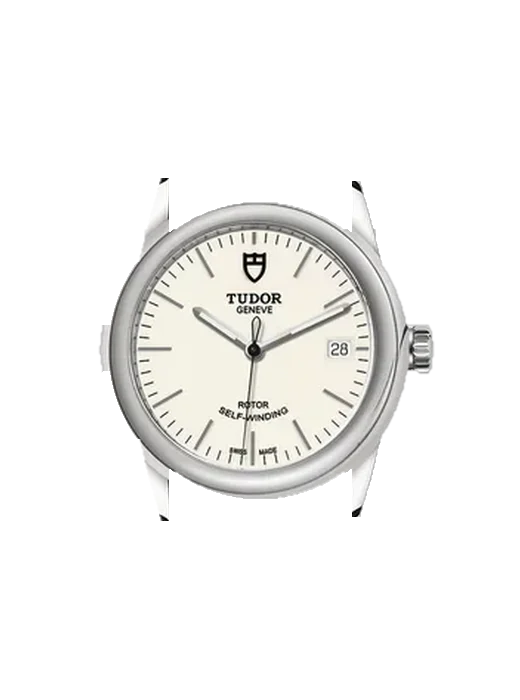 Glamour 55000-0103 avec Bracelet Saffiano Noir Surpiqûres Écru