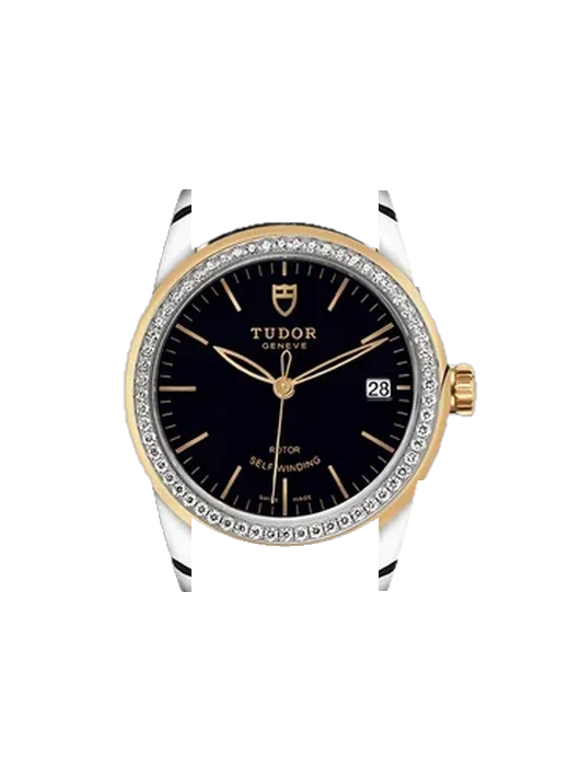 Glamour 55023-0045 mit Vintage Kalbslederarmband Braun — Natürliche Patina