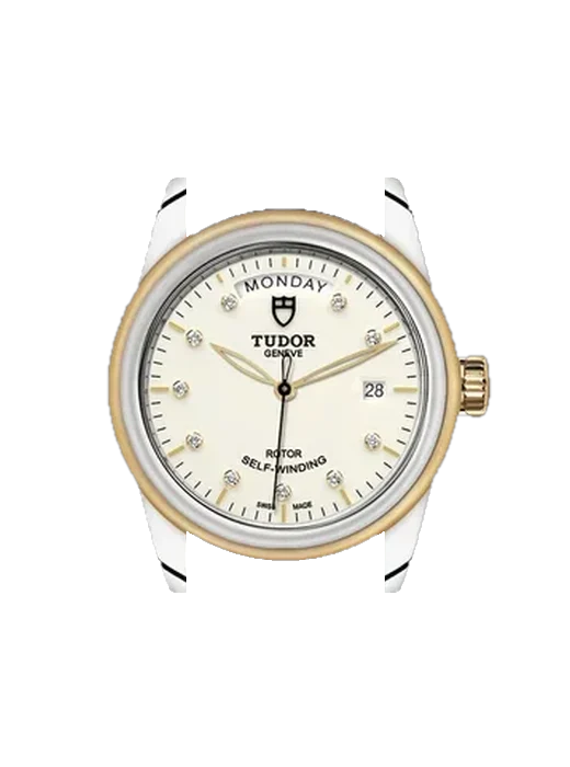 Glamour 56003-0115 mit Schwarzes Saffiano-Armband mit ecrufarbenen Nähten
