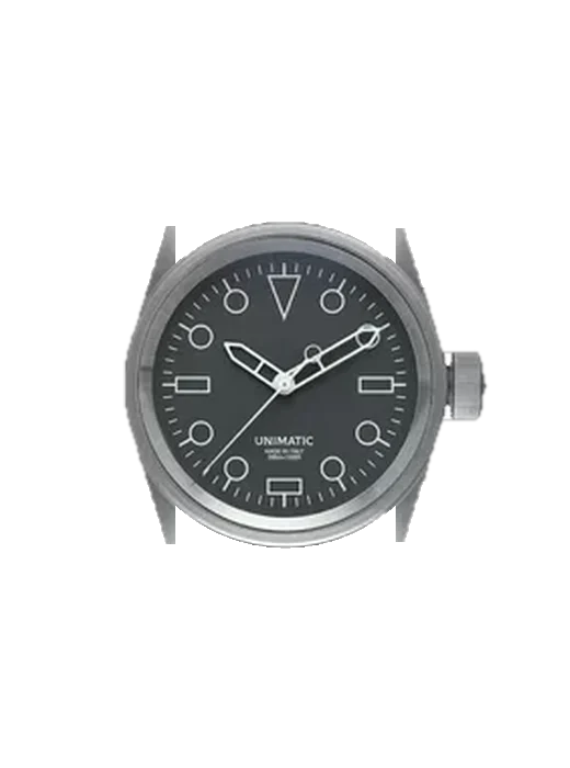 Modello Cinque U5S-A avec Bracelet de montre en cuir de veau vintage marron — Patine naturelle