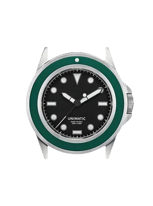 Modello Uno U1S-FAI mit Hybrid Armband aus Alligator und Kautschuk Blau