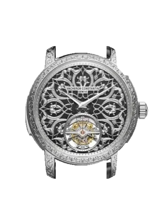 Artelier Cabinotiers Special Order 6650C/000G-084C mit Armband aus rosa Straußenleder